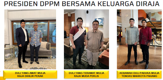 Presiden DPPM bersama keluarga diraja